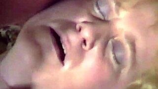 Sexual attracted two nude grandmas fuck in swap positions before one of them gets a facial cumshot