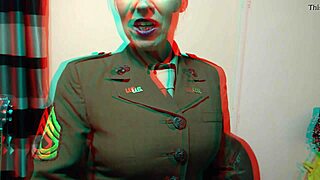 Adult classic movie, sexy Bettie Hayward wearing a uniform