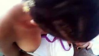 Cute girlfriend takes sweet revenge on her stupid ex with this hot blowjob video