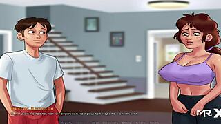 The cartoon MILF of Livemrx gets off on a pay channel