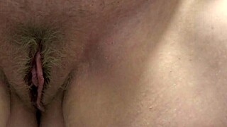 Chubby milf amateur with big fat belly and a huge ass that still has a chubby pussy in it wets herself while on the toilet