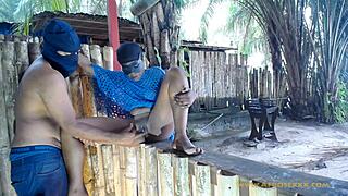 Country oral sex with a black amateur
