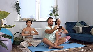 Watch anal sex with a MILF and a tattooed nurse with a bisexual couple