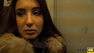 Teen brunette gets rought sex in high definition video streaming with the agency of debt collectors