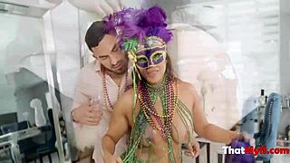Cum witness a very hot big tit milf carla clutch, having her bubble ass oiled to be smashed for a hard fuck