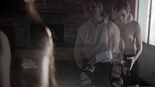 Small tits and nice asses and teen sex in a homemade video