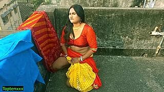 First time teen gets her young pussy stretched by BBC in Indian bengali sex video