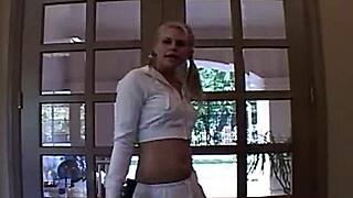 Watch petite teen fingers herself in the bath