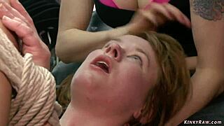Exhibitionist slut fucks in group sex, anal fucking in public