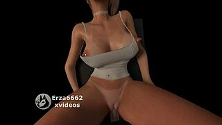 Close up cartoon milf with big boobs and asshole in 3D porn