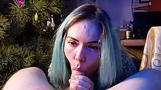 Hot blowjob Asian teen to cum in mouth
