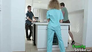 Stepdaughter and stepson see each other for the first time in private room encounter at hospital