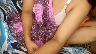 Desi stepmommy deep throat blowjob and deep fucked