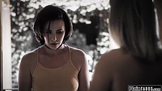 Dominant play with sex toys as small tits twinks