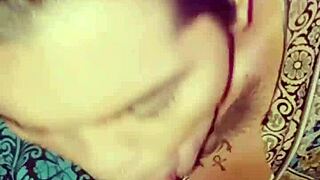 Naïve man gets raunchy experience with crossdressing shemale in his first scene