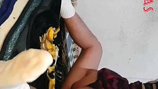 Secretary in traditional dress makes me cum hard