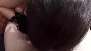 Major Noah gets sensual and moans and deepthroating during couple sex video, homemade