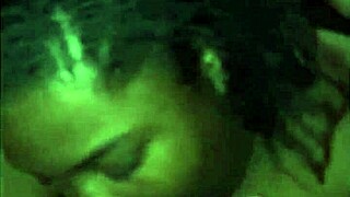 Savage Ebony Teen Swallows Sloppily