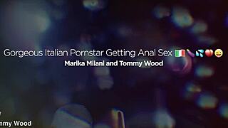 Anal fingering and cock playing with big tits Italian babe 720p