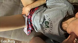 Busty wife outdoor oral and anal sex with the neighbor