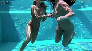 Lindsey Cruz, Jessica Lincoln and the friends touch each other