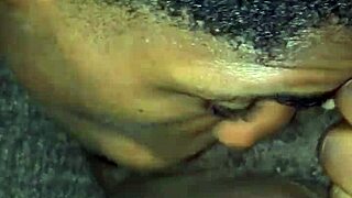 Ebony Woman in Black Scene