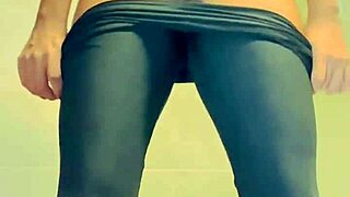 Hard Dick Strokes in Crowded Gym Bathroom