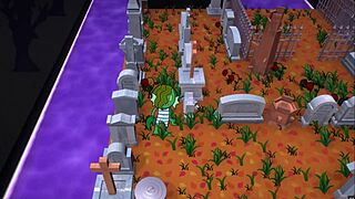 sex or treat halloween hentai game ep 2 with witch licking