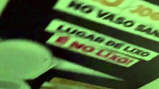 Hard Dick Strokes in Crowded Gym Bathroom