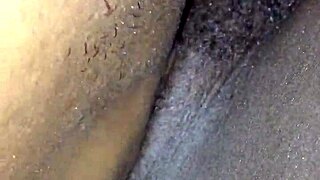 Ebony Woman in Black Scene