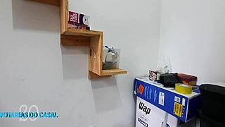 Latina RIDES cock in her ASS, reaching ORGASM