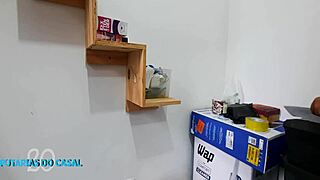 Latina RIDES cock in her ASS, reaching ORGASM