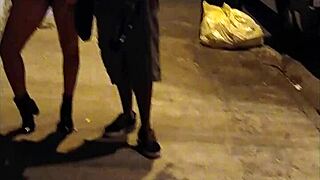 paola gurgel getting ready after the shoot, licking and squirting