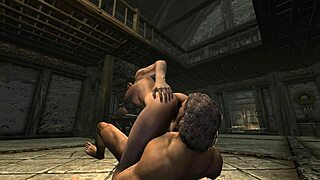 Lydia's sensual sex in Skyrim.