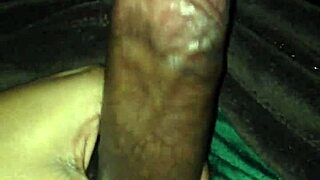 In this scene, a big black cock delivers a huge cumshot, covering everything with handjob assistance.