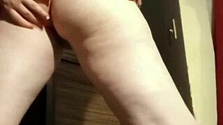 Busty Camgirl In Grey Outfit Fingers Her Ass For Anal Pleasure