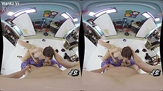 wankzvr features stella cox in a money shot scene with natural tits