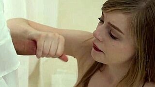 Holy teen blows that monster cock