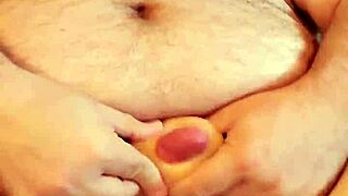 playing with my sex toy naked in the basement, feeling so horny 😏