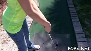 18 year old porn girl enjoys cock sucking and ball fucking