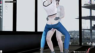 Cowgirl riding leads to intense fucking session with contrasting passion