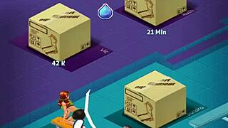 I hot gym workout with cartoon characters