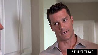 Bubble Butt Swinger Ana Foxxx Slobbers Wildly Over Stud's Dick With Hubby's Nod
