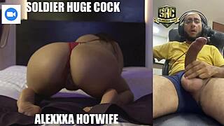 Beautiful latina wife deep throat huge cock soldier