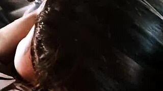 deep throat latina bbw in car outdoor