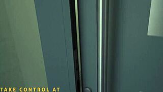 i'm anally screwing busty milf teacher angelica heart in lifeselector, her big tits bouncing while riding and doggystyle fucking