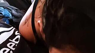 deep throat latina bbw in car outdoor