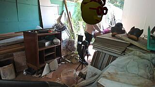 Fazendo Meu Professor Gozar Dentro da Minha Bunda Apertada e Provar o Caramelo