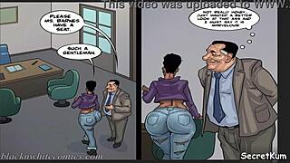 In the mayor's cartoon world, a virgin lesbian gets converted to craving black cock with oral and masturbation