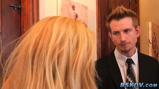 Slender Teen Blonde Ass And Pussy Fucked